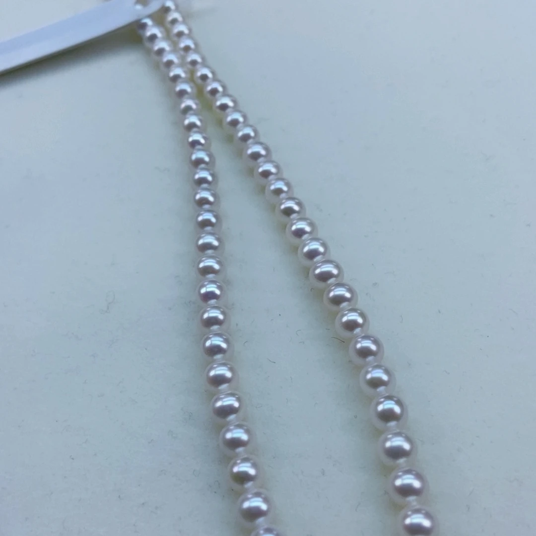 5.5/6极强光炫彩几乎无暇淡水珍珠银S925镶嵌