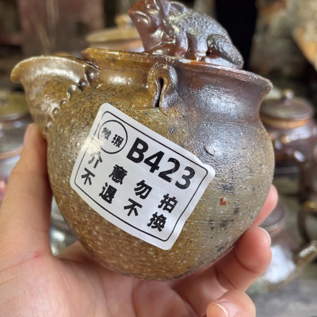 陶纯手工柴烧茶壶茶具瑕瑕