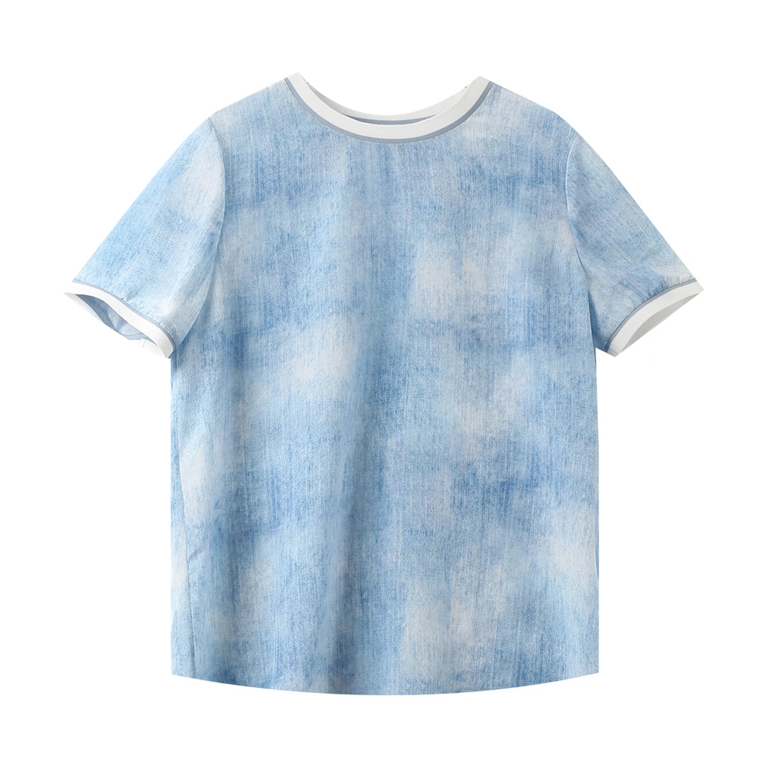 【MY】新款桑蚕丝衬衫 牛仔 YJHY-H822470