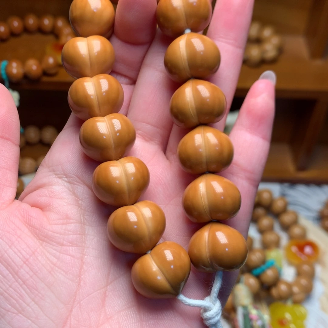 猴头核桃吊坠17玻璃底手持素