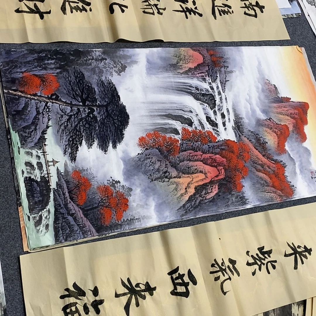 国画画画真的画画画