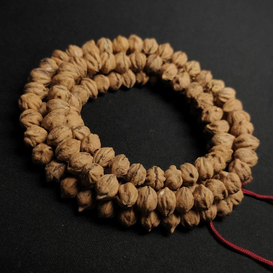 柏香籽经典原装红芽横打“赤血尘龙”8+mm108长串