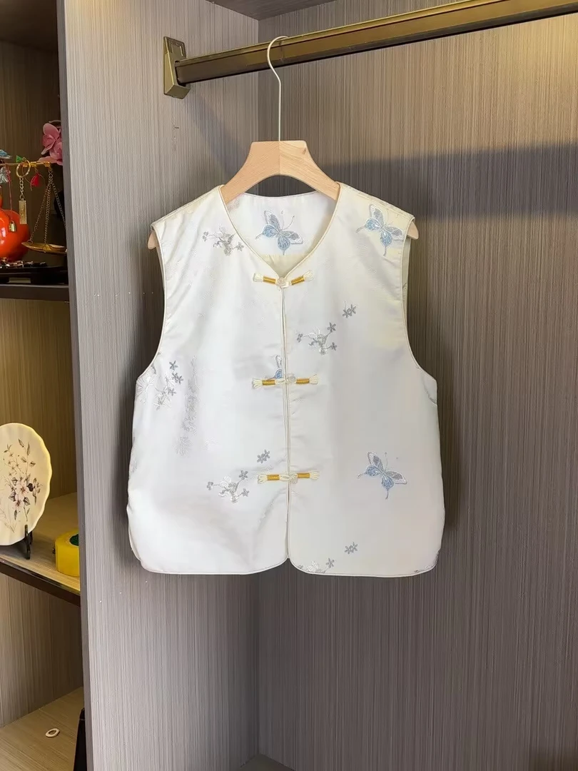 【绣蝶】2024新中式国风刺绣马甲秋季新款马夹