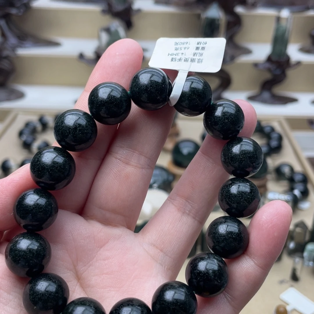 想***笑水晶手串未镶嵌绿幽灵满盆手串