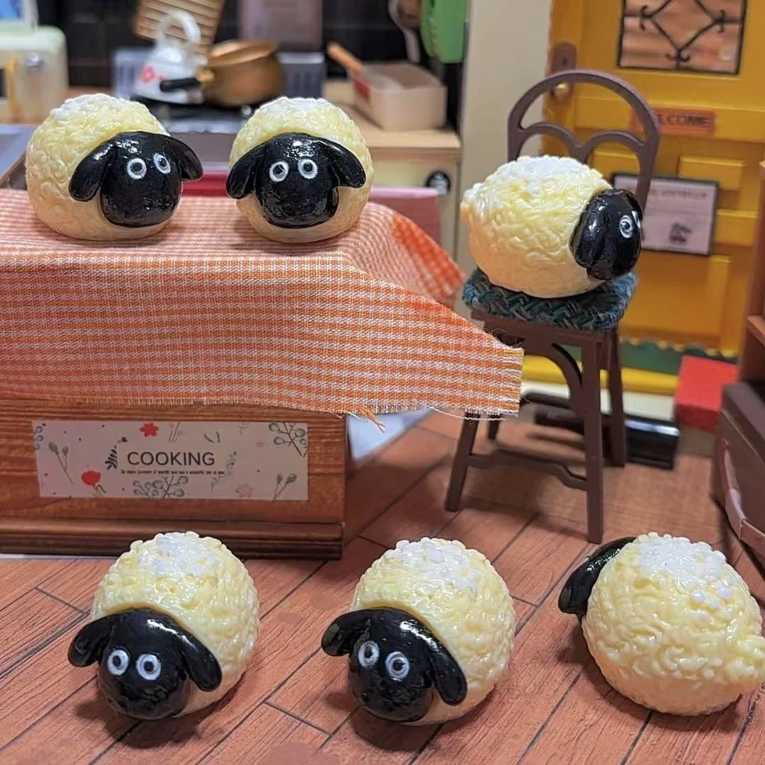 【师姐毒家定制】立体小羊肖恩椰蓉球(亮面)树脂手工diy饰品配件