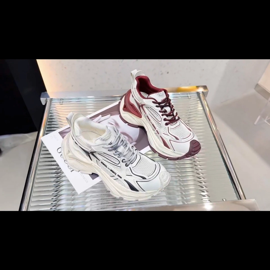 【高端原创欧货】175-3个性大版老爹鞋2025新款四季可穿潮款网面