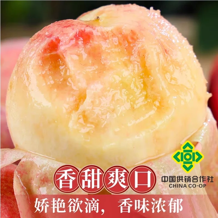 陕西小白凤水蜜桃个头小 汁水充沛 放软吃LX