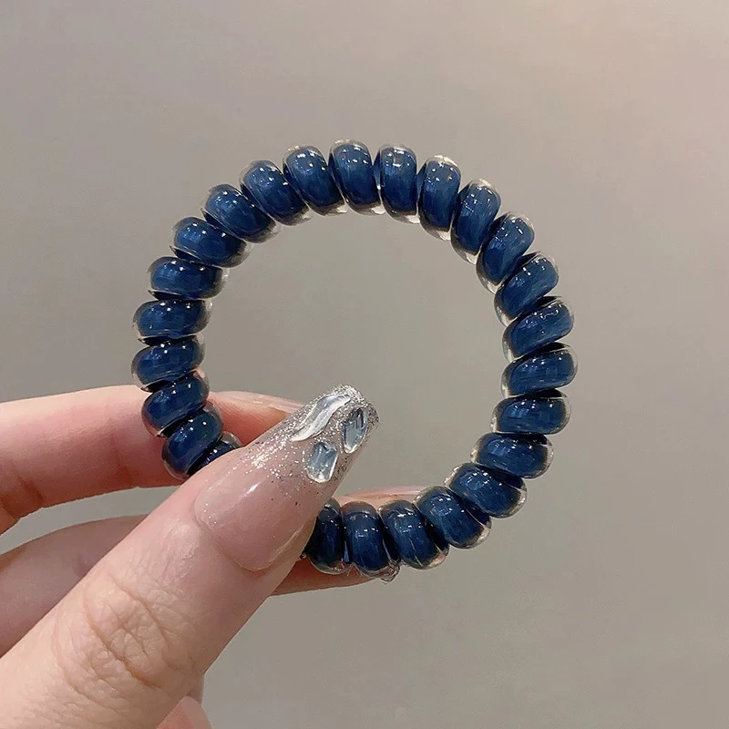 多巴胺清新葡萄椰椰波点电话线发圈少女甜美风发饰头绳