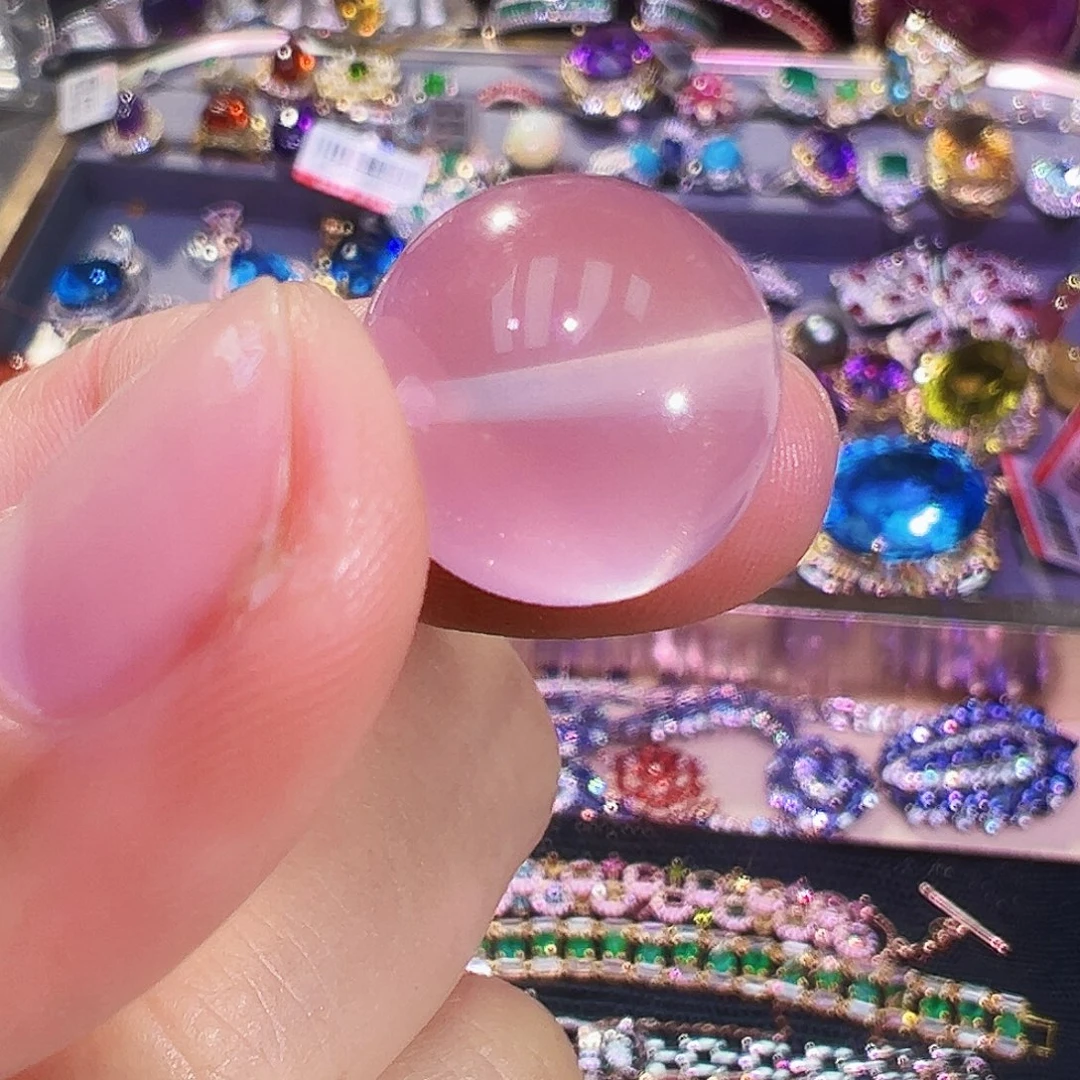 未镶嵌珠宝半成品芙蓉石淡*