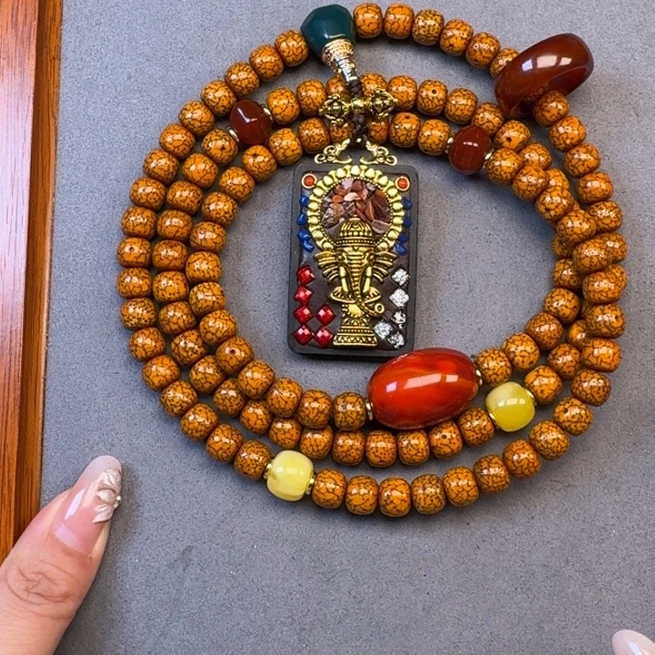 能***己星月菩提吊坠星月