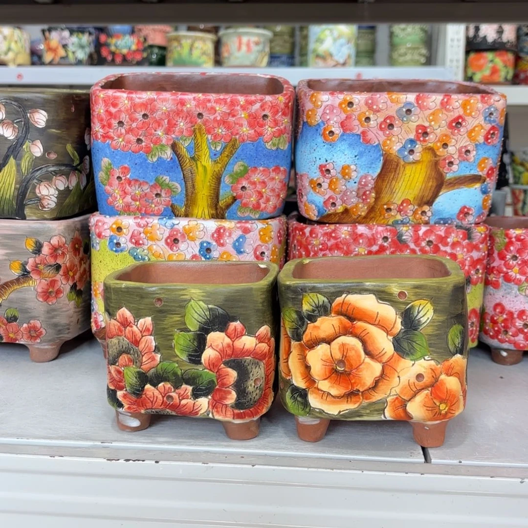 景德镇手绘花盆陶瓷9/9