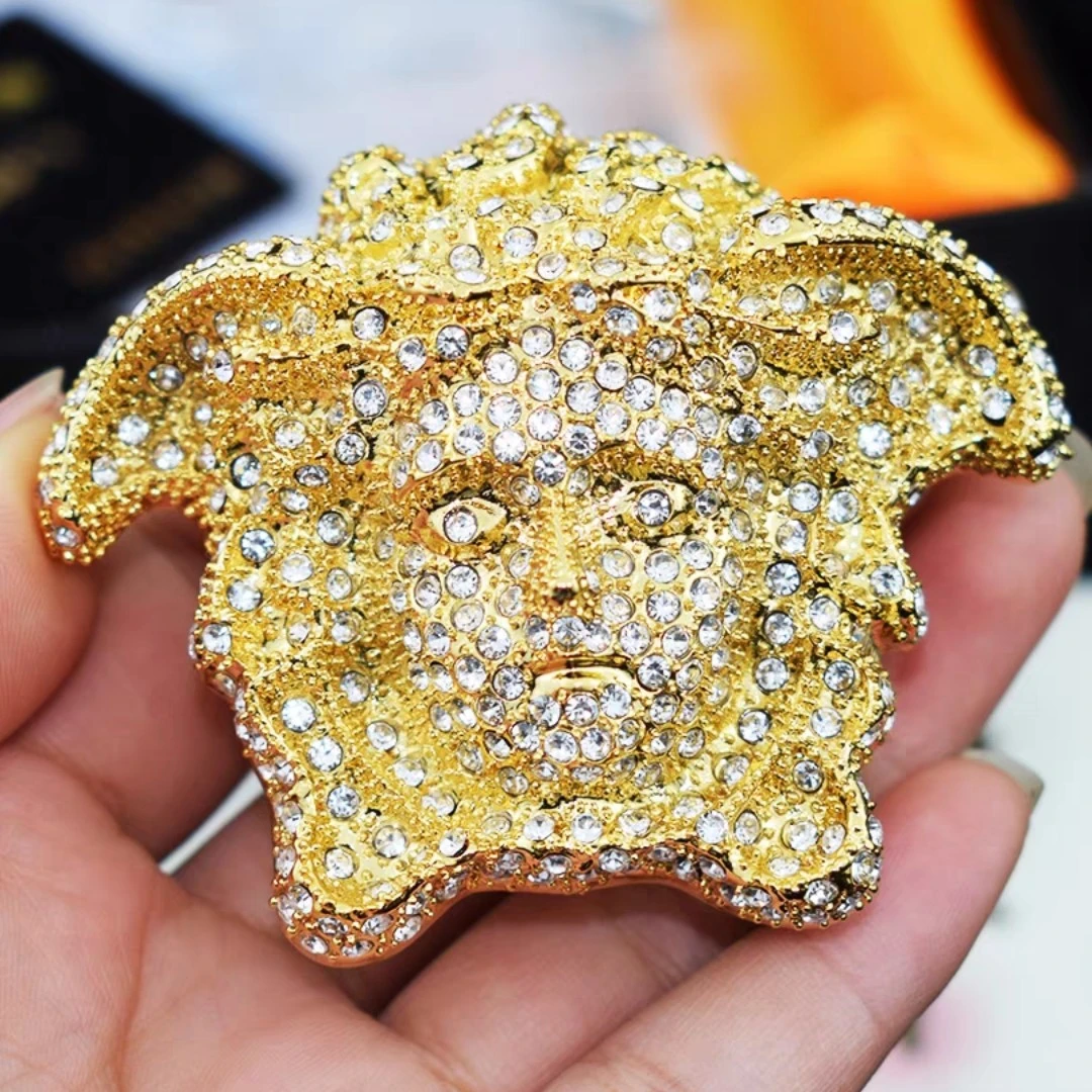 0811刺绣美人头短袖T恤男士