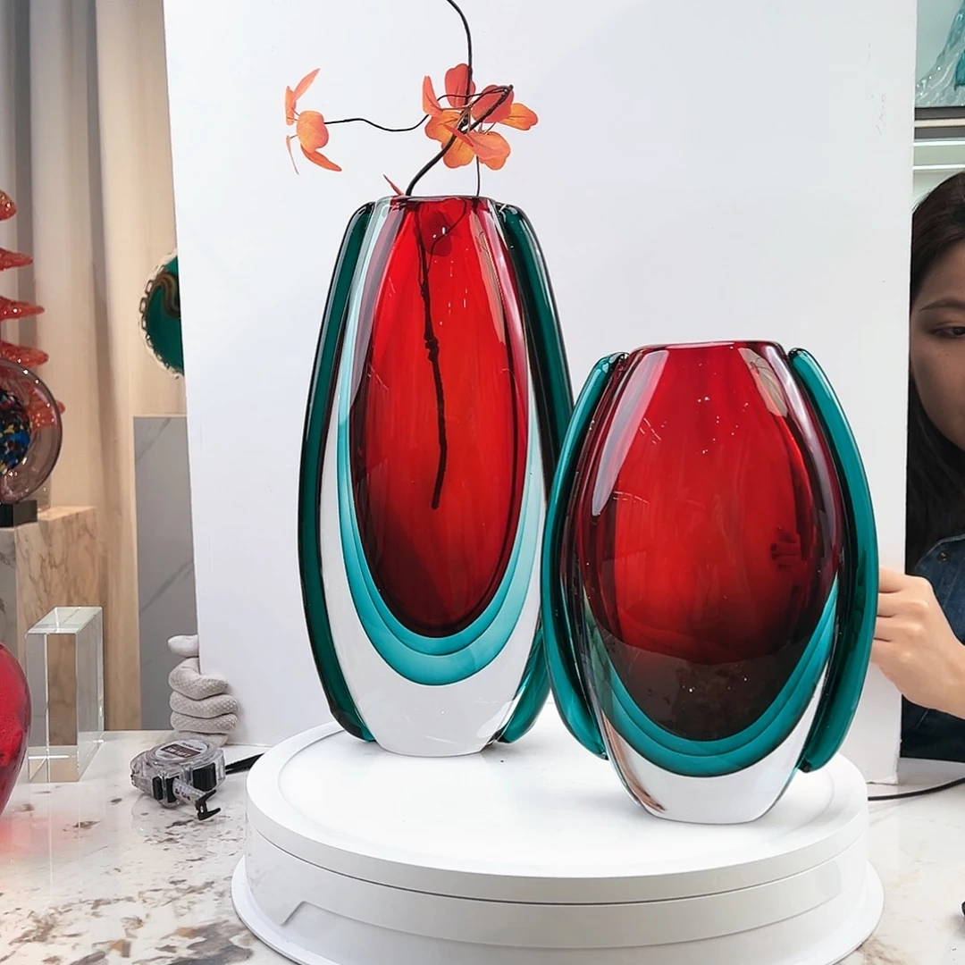 茶盏琉璃水晶花瓶