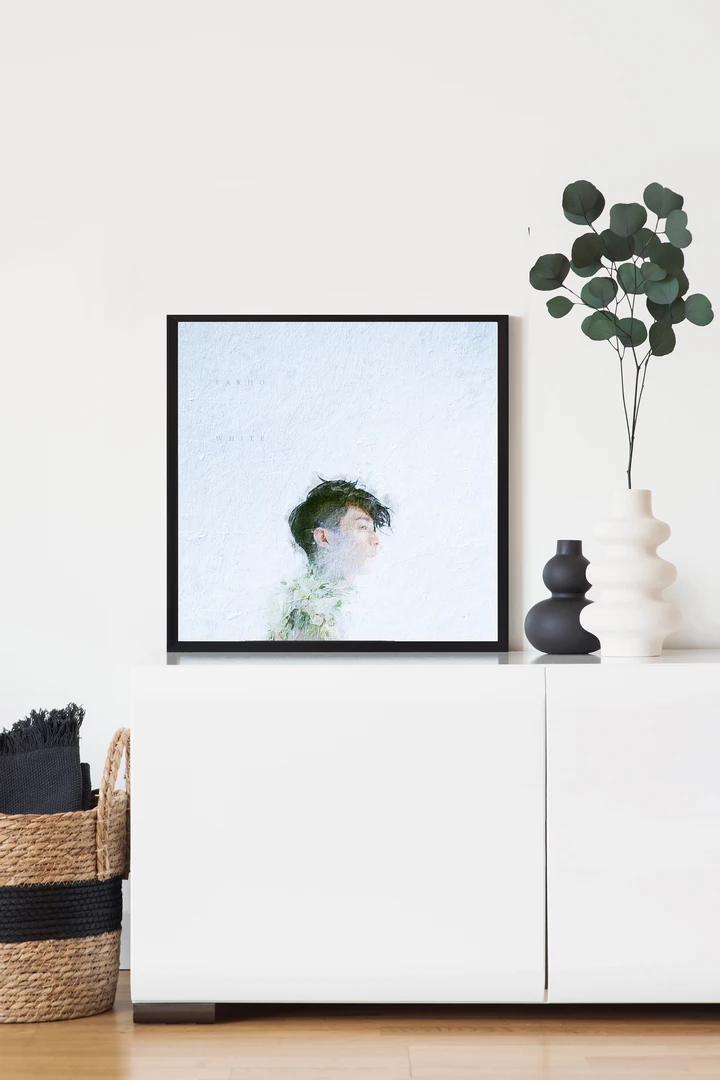 周柏豪专辑封面油画风挂画台摆客厅卧室装饰画送礼nfc播歌定制