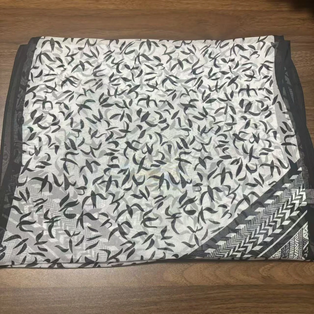 【燕子】桑蚕丝女士丝巾时尚30*175cm斜角雪纺长巾飘带洋气网红