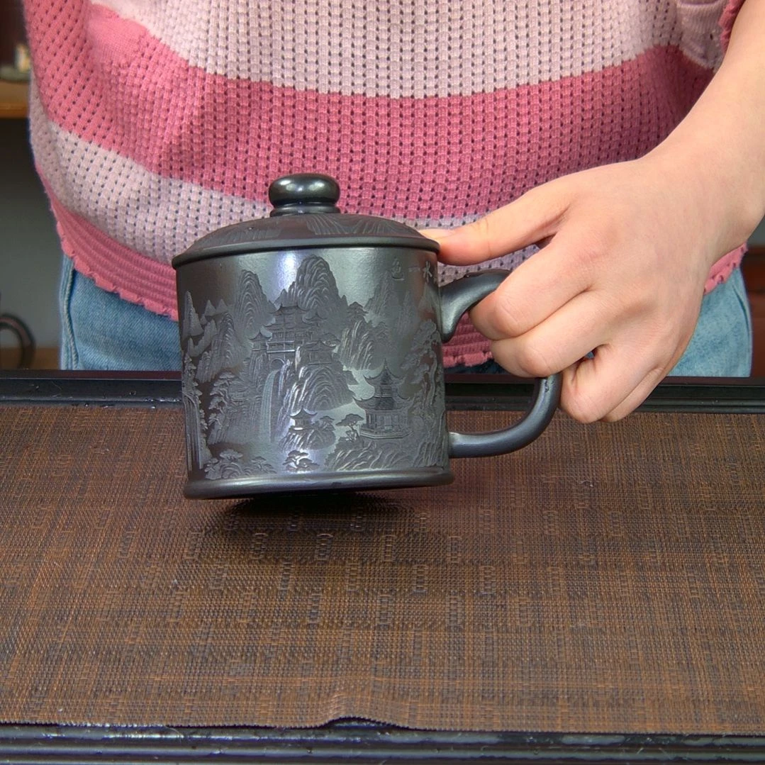 茶杯紫砂高货放漏