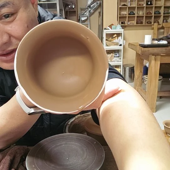 初***学天然老黑釉斗笠盏