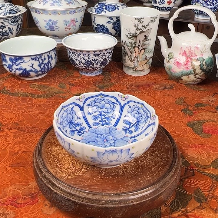 陶杯子青樵轩佛莲宝相普洱杯