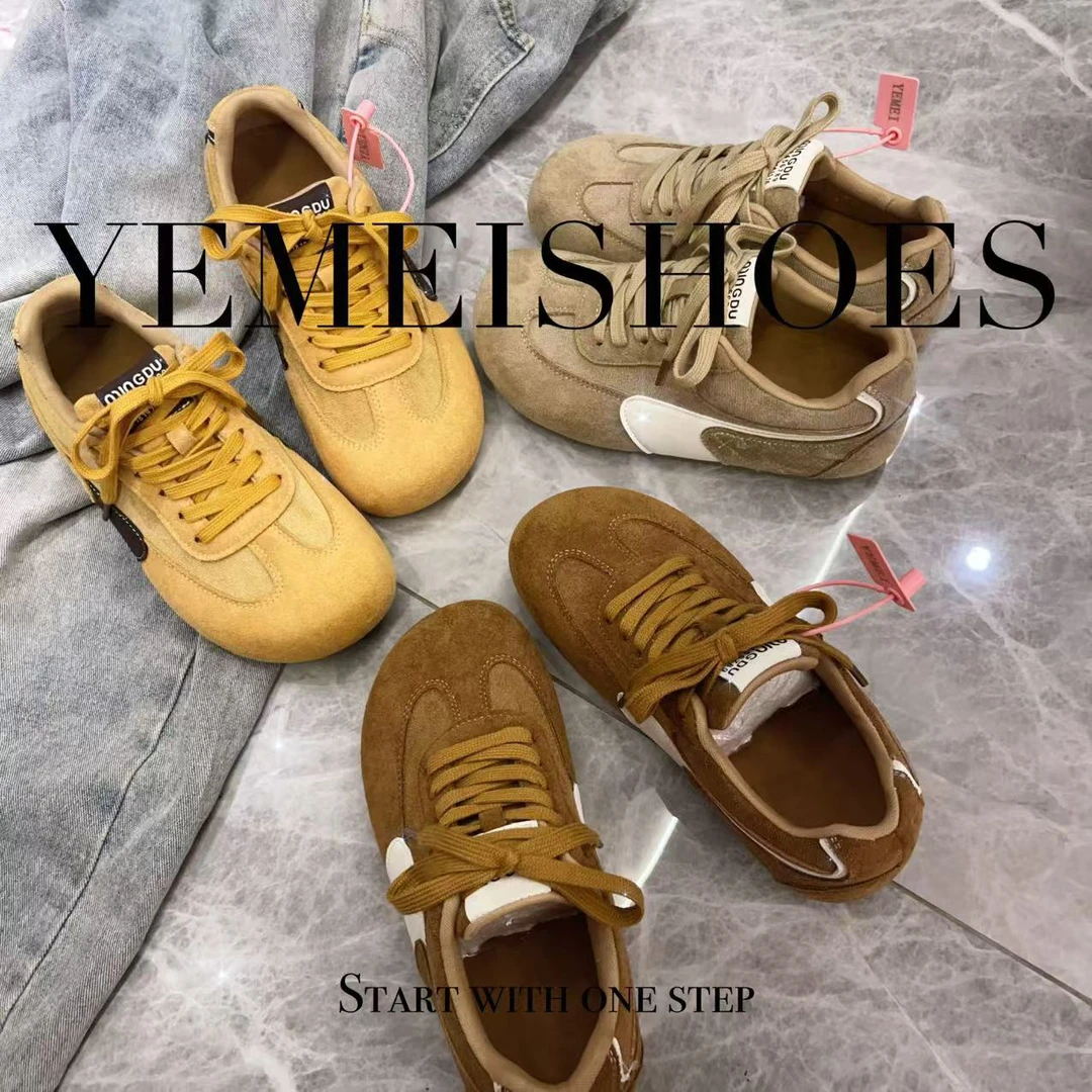 2025春季新款芒果头小众复古百搭耐磨德训阿甘鞋休闲运动鞋M100-1