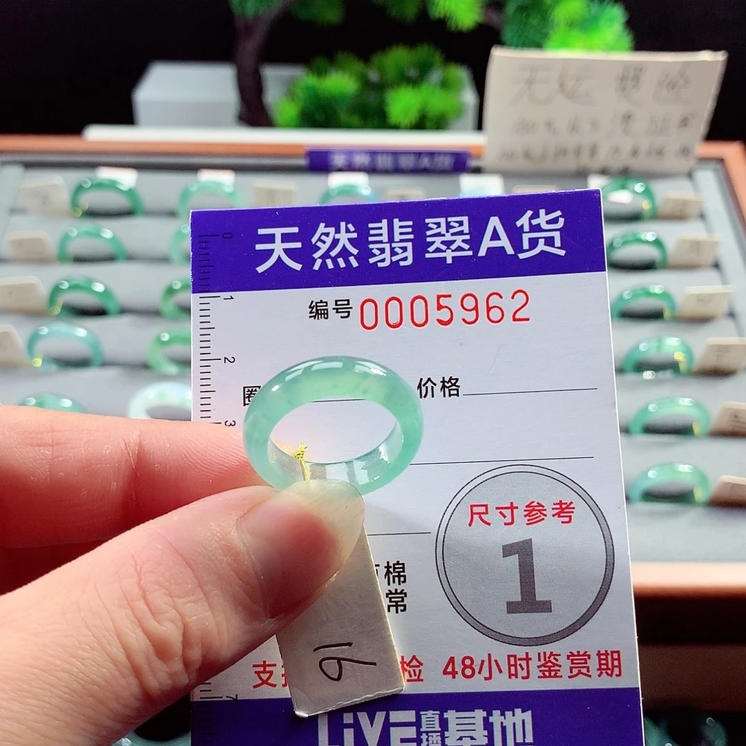 翡翠戒指未镶嵌16号