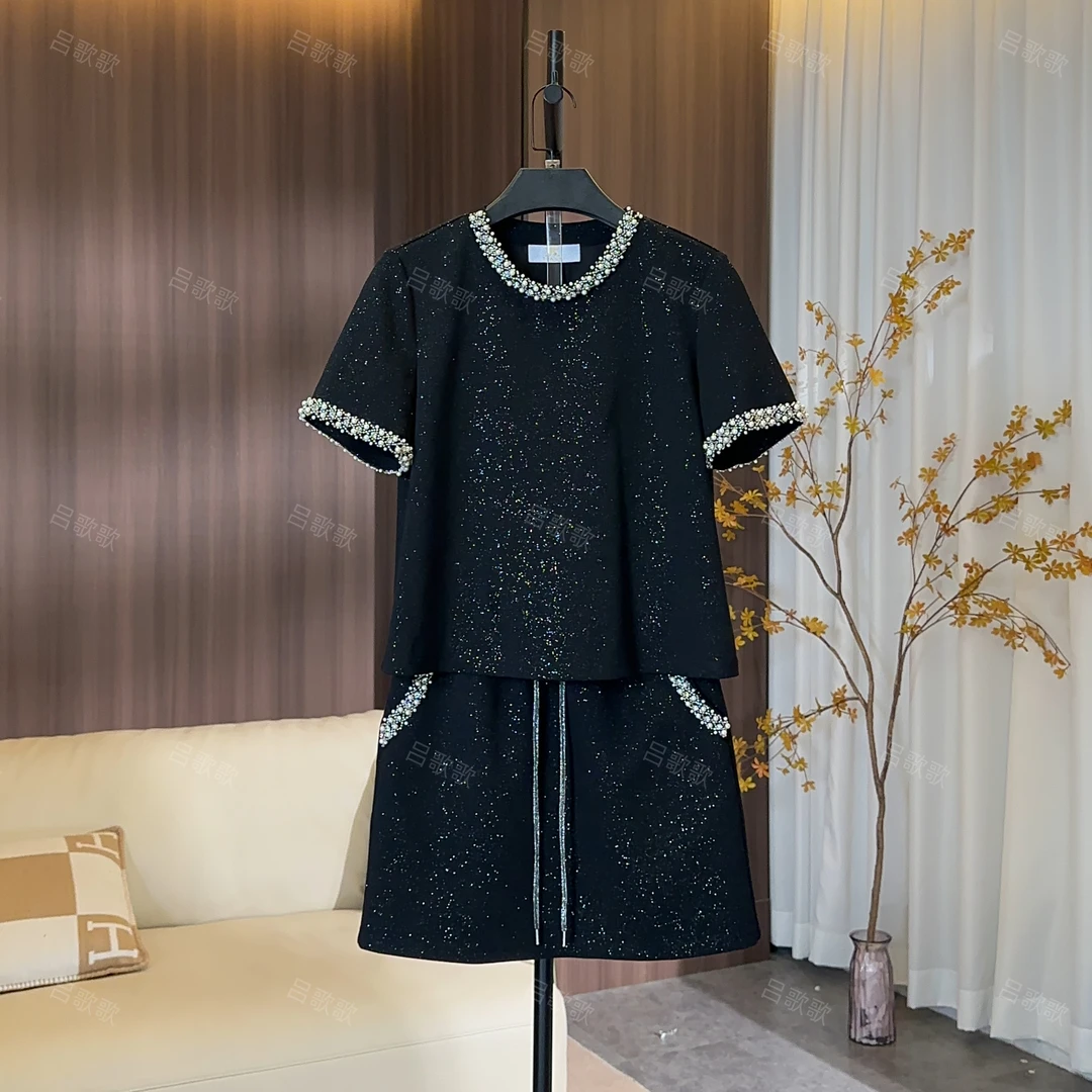 【宠粉价】夏季满天星宽松版夏季短袖套装裙两件套连衣裙 JC-A3424