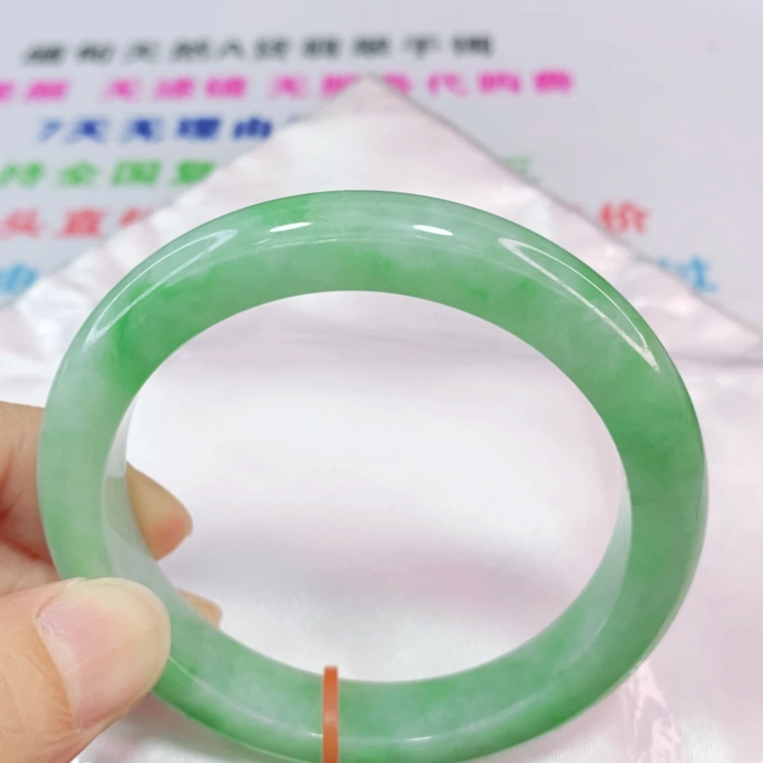 未镶嵌手镯翡翠55.8圈口正圈