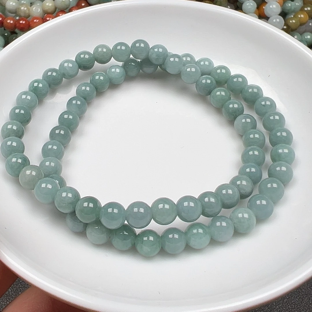 翡翠手链未镶嵌开*货主老华