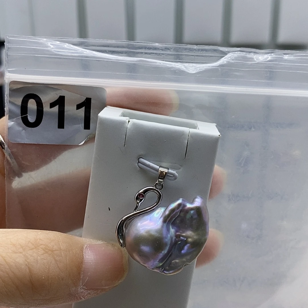 颈饰合金淡水珍珠