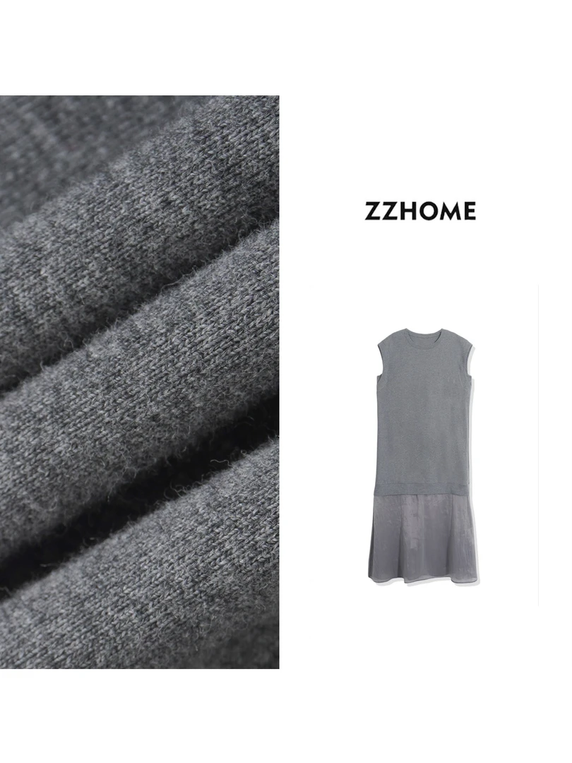 ZOZO HOME ｜都市轻盈静谧落肩拼接连衣裙q171040p休闲时尚宽松