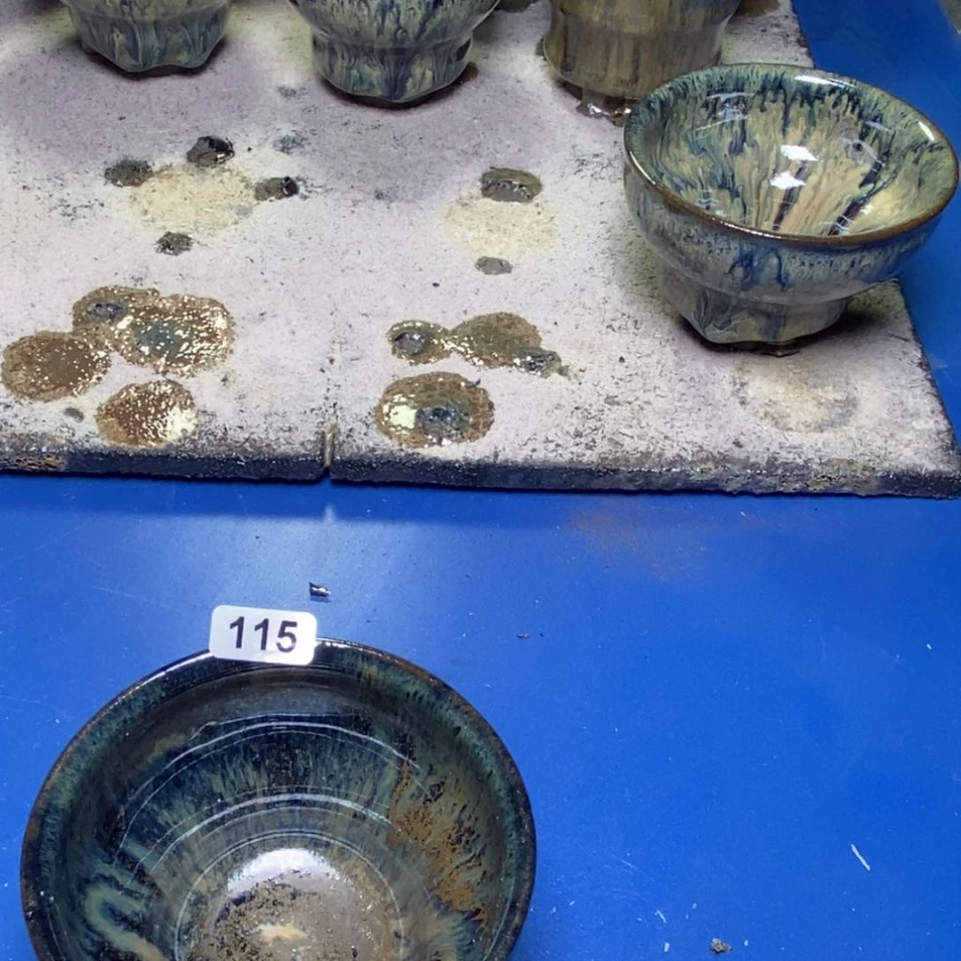 茶盏…***君纯手工建盏微瑕115号