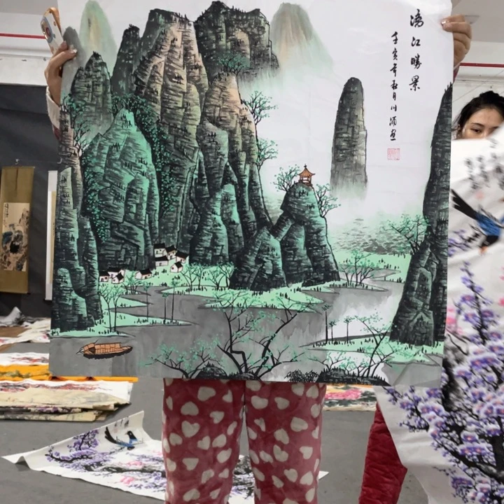 国画国画作者画心一张