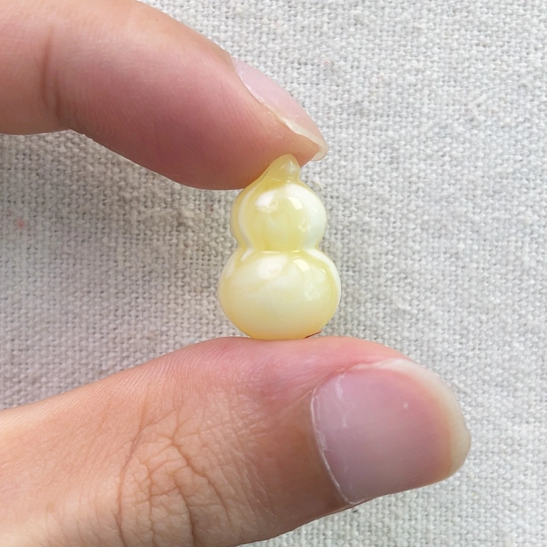 琥珀未镶嵌珠宝奇石葫芦