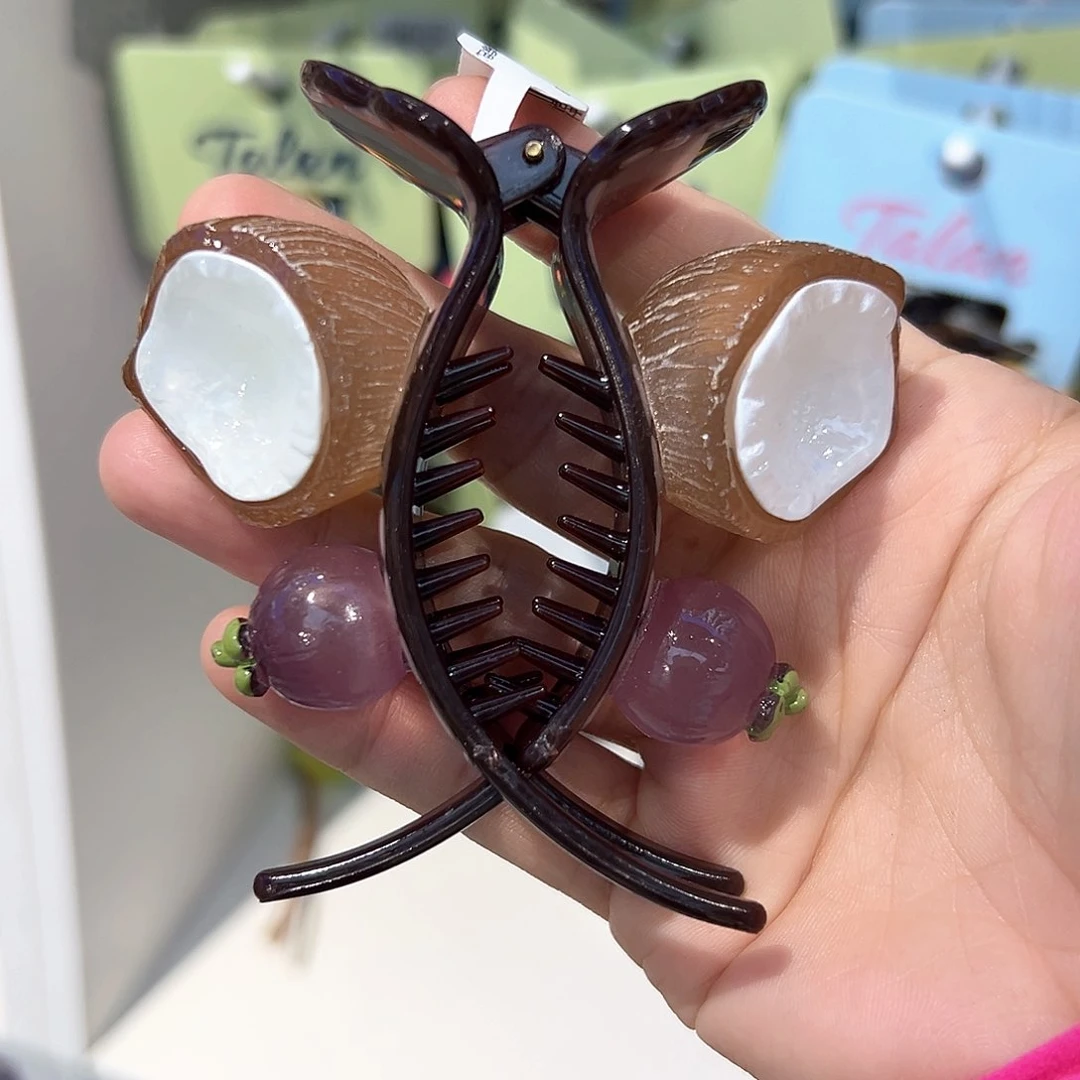 皮质铁合金大丸子夹