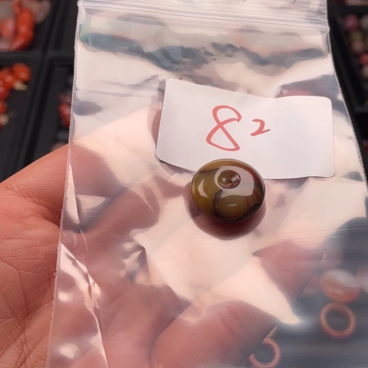 南红玛瑙平安扣未镶嵌@*y