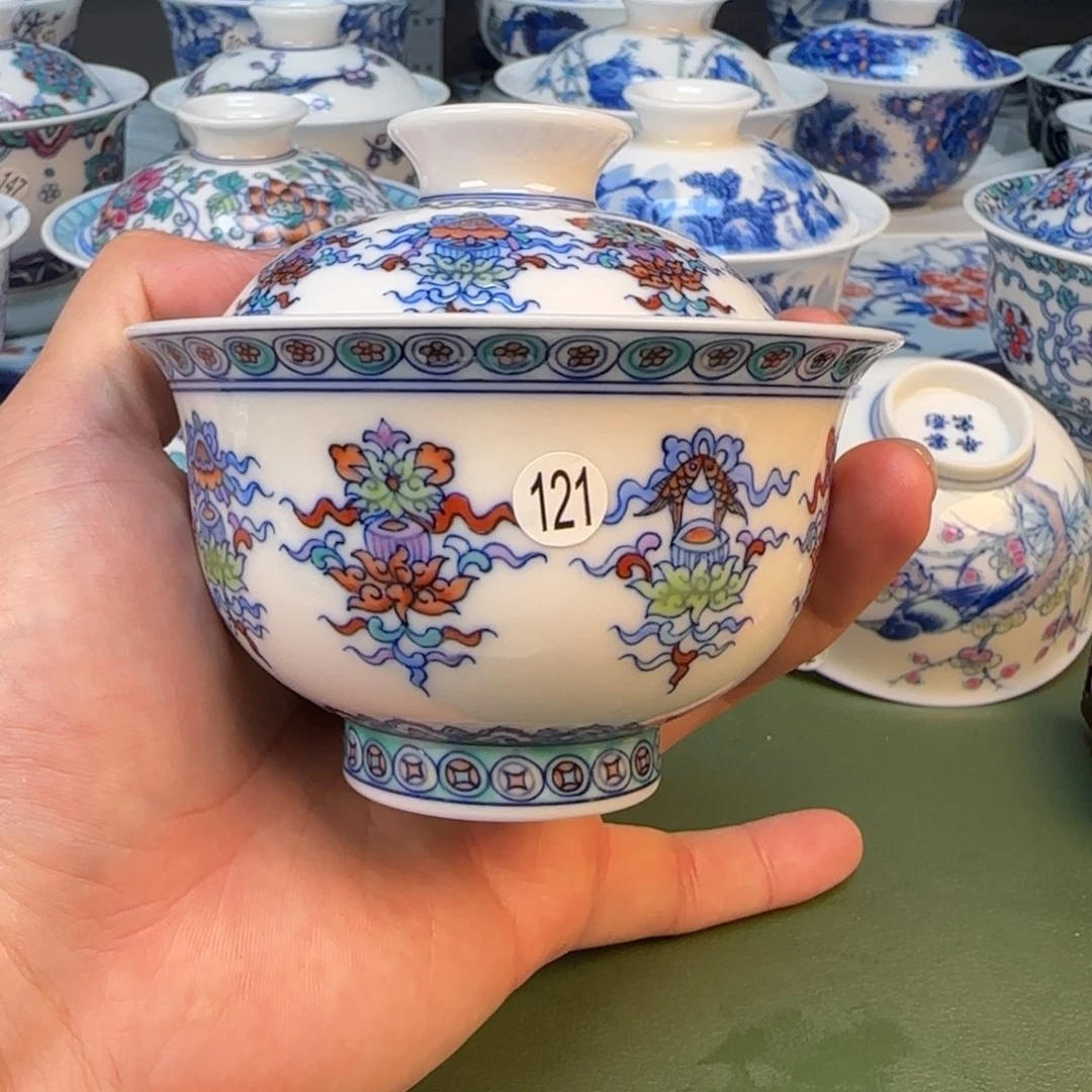 彦祖纯手工手绘茶具121