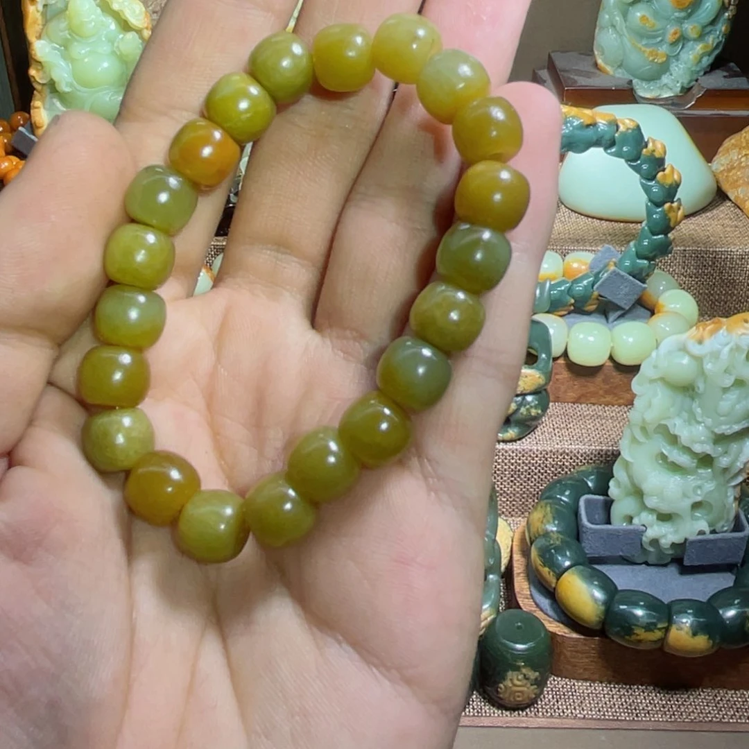 透闪石质玉手链9✖️10未镶嵌