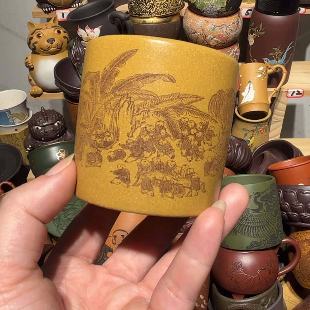 紫砂茶杯宜兴紫砂主人杯