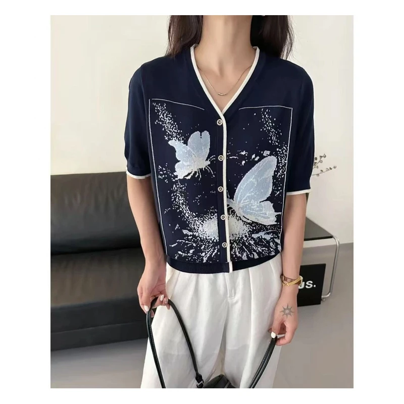 【A01-A999】系列高端轻奢时尚百搭洋气简约镂空-POLO衫