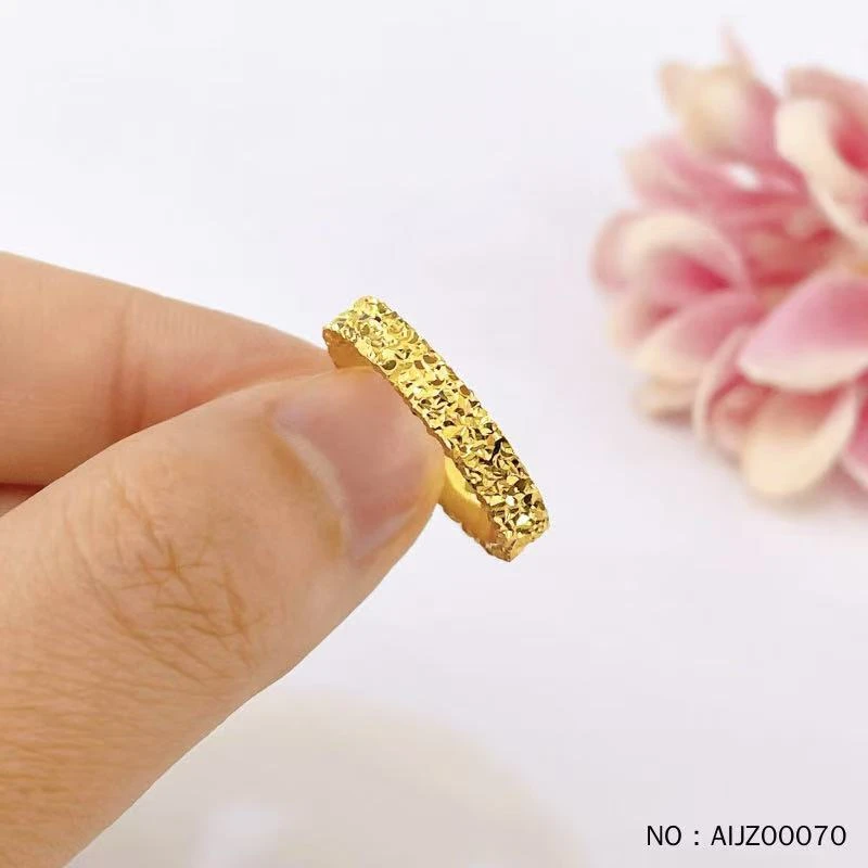 碎碎冰 实心固口戒指碎碎冰圈戒满天繁星圈戒 4mm