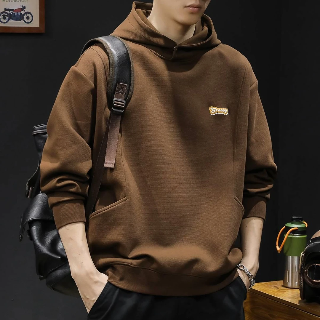 【Npkp&Victorit官方】重磅美式潮牌连帽卫衣男春秋款男士加绒衣服