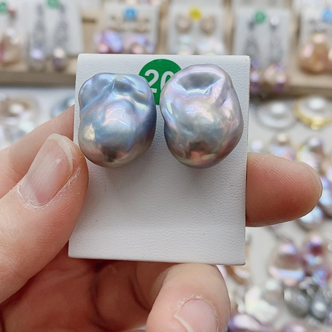 【闪购商品】淡水珍珠耳饰银S925镶嵌