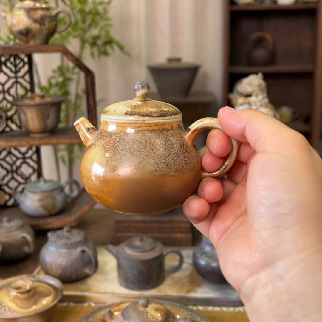 07中白梨壶福利柴烧