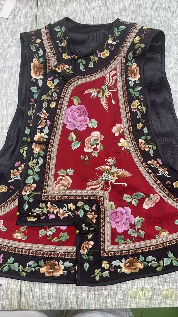 上衣马甲网红复古马夹民族风绣花民族服2505291