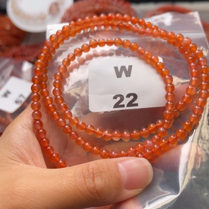 南红玛瑙未镶嵌多样性发货默认微瑕称重4mm