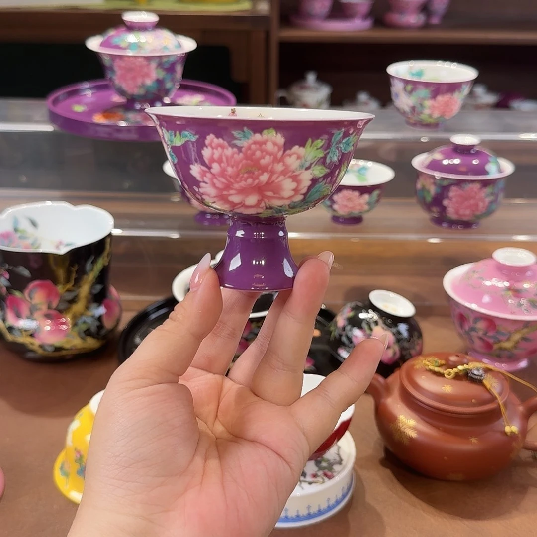珐琅彩主人杯茶具套装