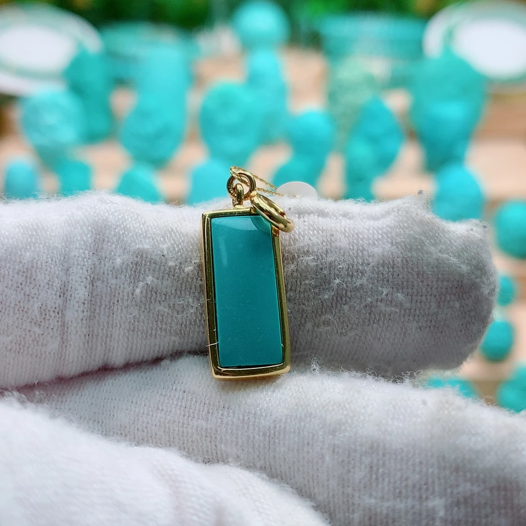 绿松石银S925镶嵌配饰