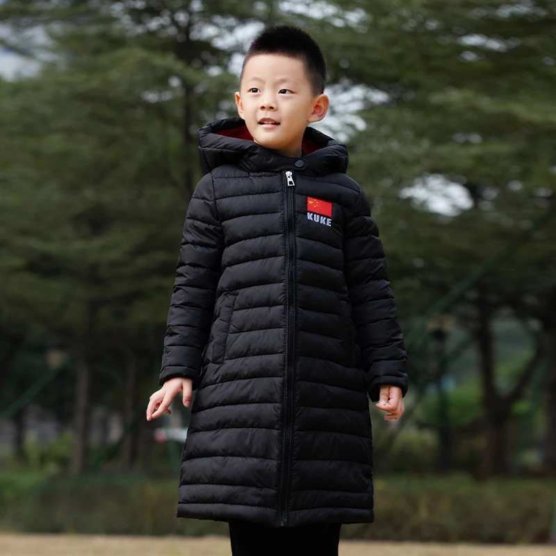 ▶22国旗/棉服◀⚪酷克KUKE⚪保暖中长款儿童棉服