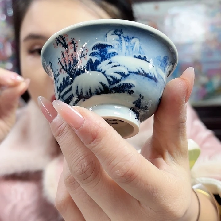 其他陶景德镇高温陶瓷黄希杯