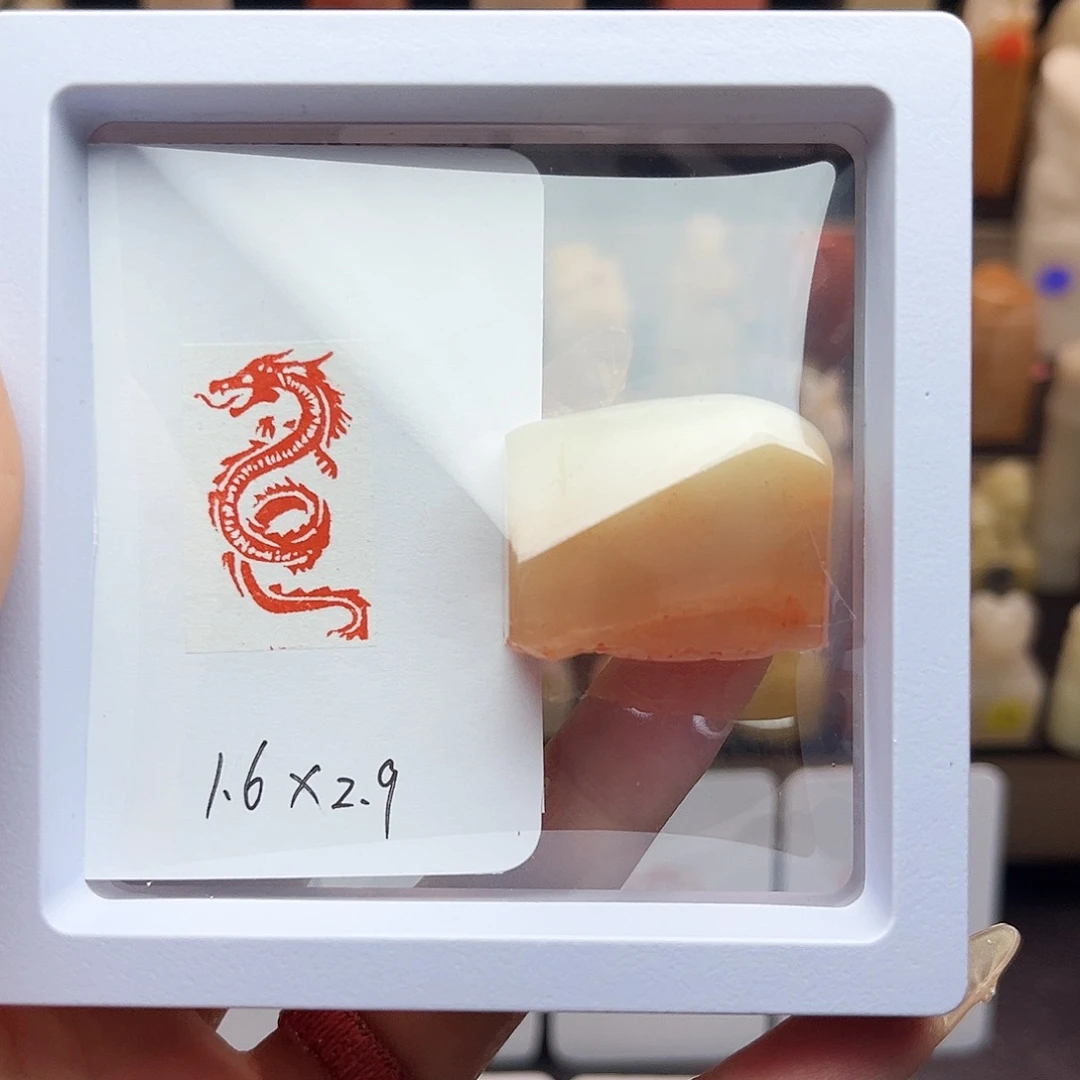 寿山石印石龙，1.6×2.9