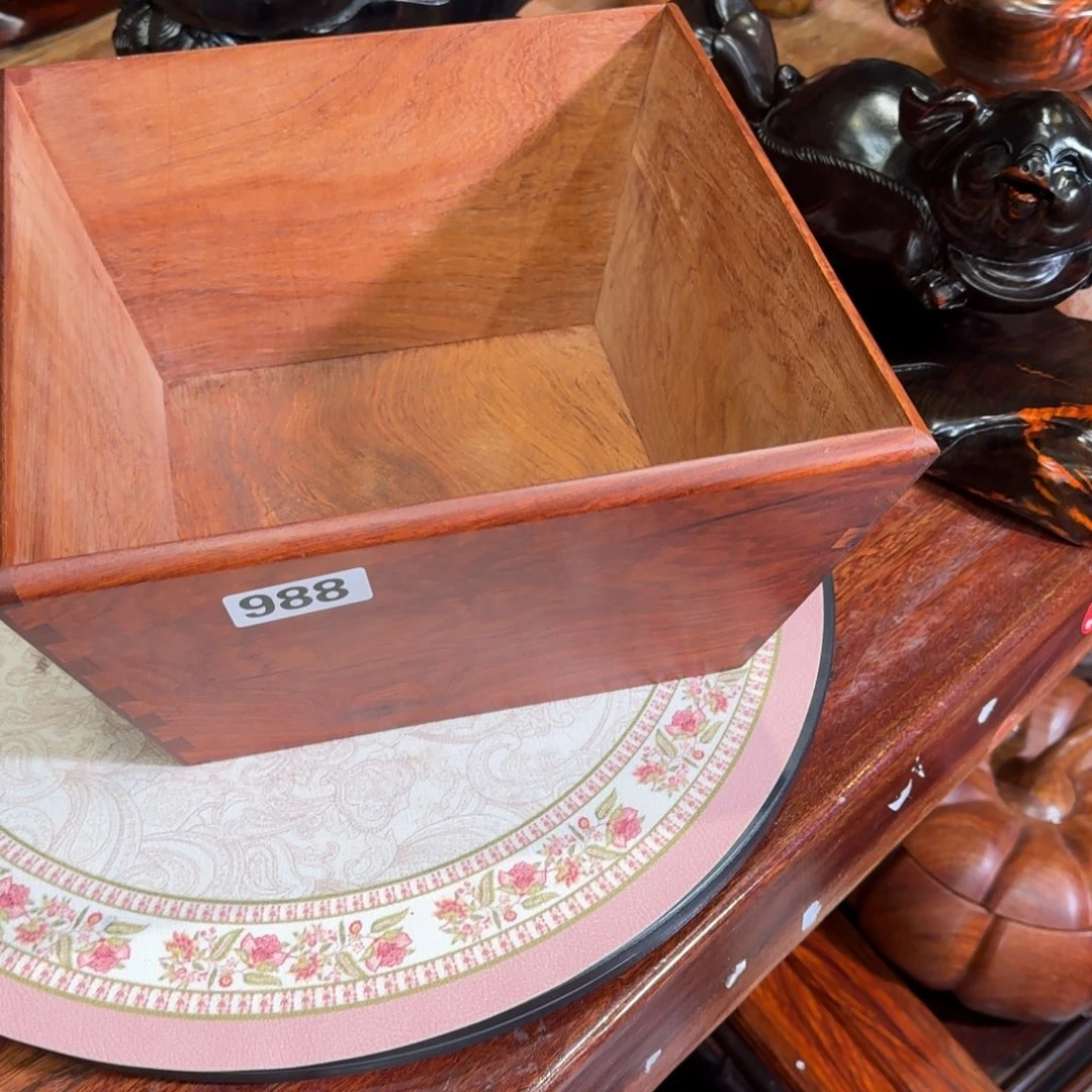 大果紫檀（缅甸花梨）花梨木26公分米斗